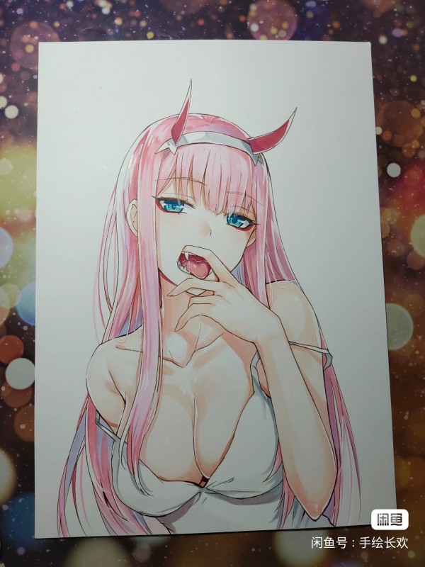 ChangHuan's A4 Japanese anime girl Hot Sexy Hand drawing with marker