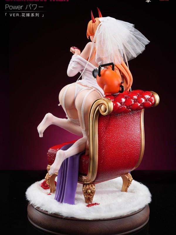 ZaoHua & ZaoNie Studio Chainsaw Man Power Flower Marriage Hot Sexy 1/4 Statue EX Version