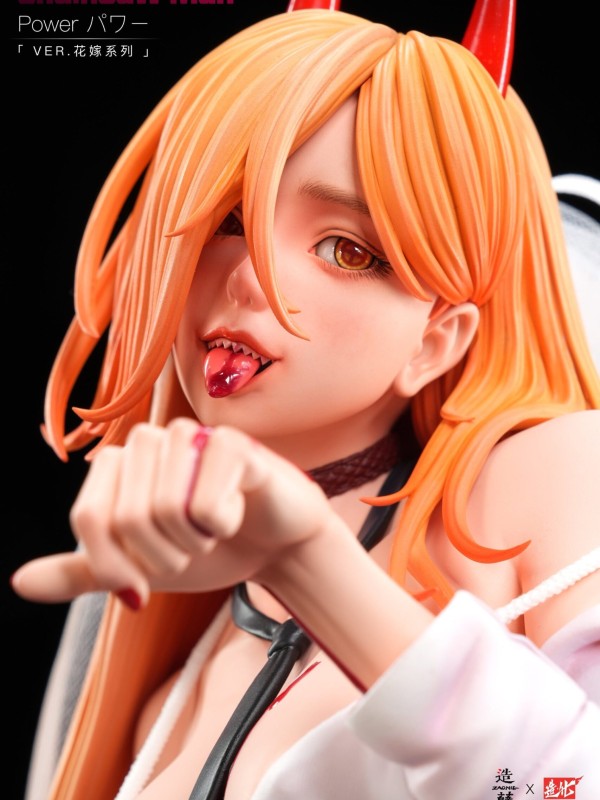 ZaoHua & ZaoNie Studio Chainsaw Man Power Flower Marriage Hot Sexy 1/4 Statue EX Version