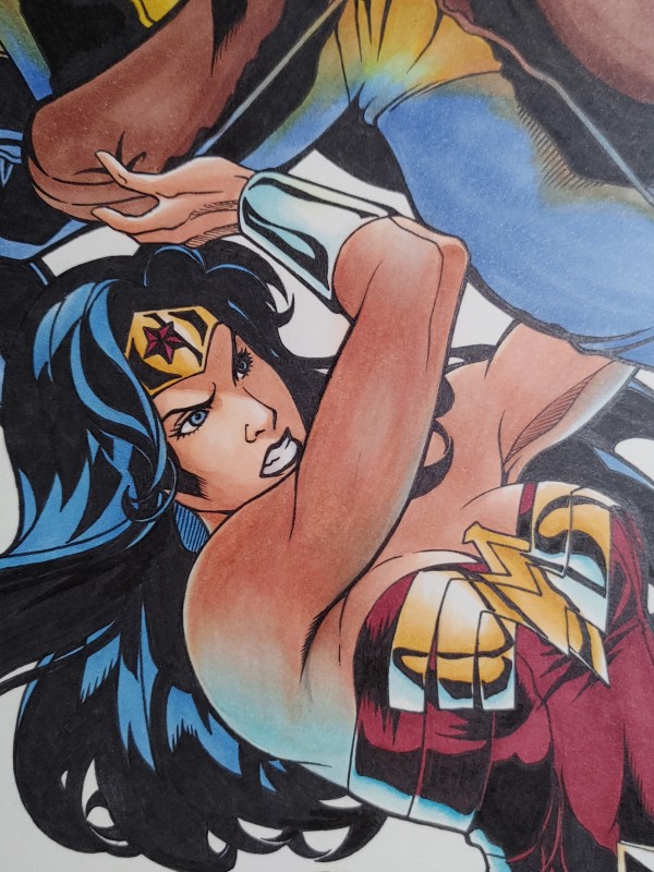 Asura's DC Wonder Woman Hot Sexy Hand drawing with marker