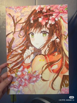 Simnida's Sakura girl Hot Sexy Hand drawing with marker