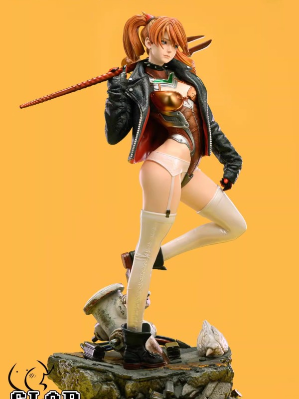 Slap Studio x Fanart Asuka Langley Soryu Harley Quinn Hot Sexy 1/4 Statue