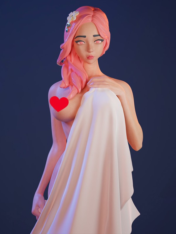 GK Girl in a towel Hot Sexy 1/6 Statue NSFW