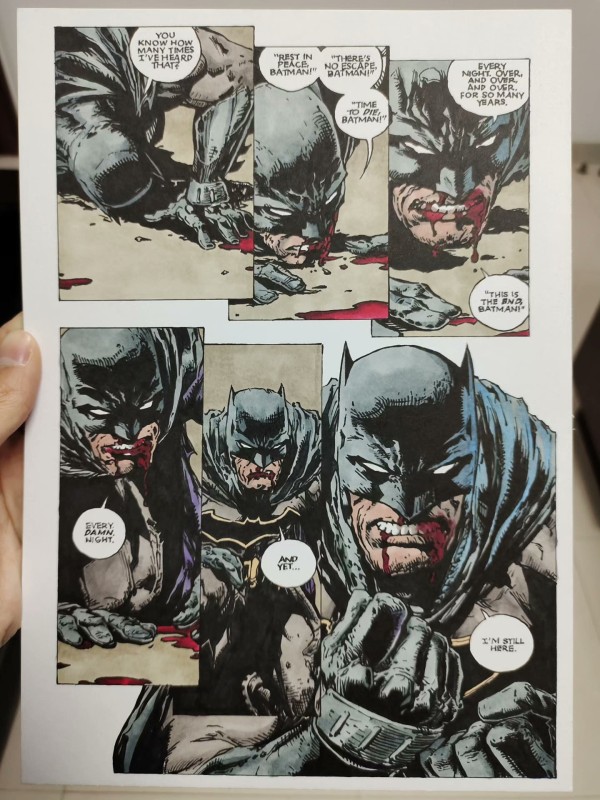 XiaKe's DC Batman Bruce Wayne David Fincher Storyboard Replicate Hand drawing with marker