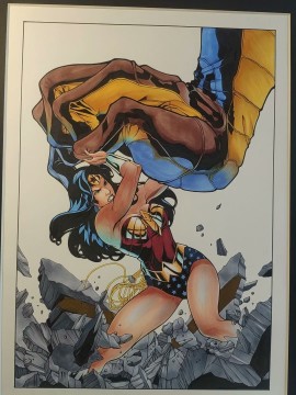 Asura's DC Wonder Woman Hot Sexy Hand drawing with marker