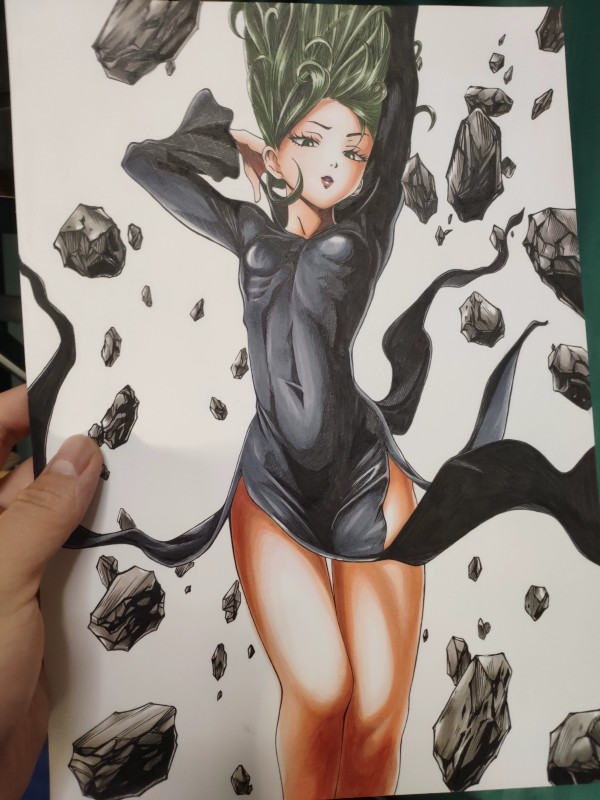 ONE PUNCH-MAN Tatsumaki Hot Sexy Hand drawing with marker
