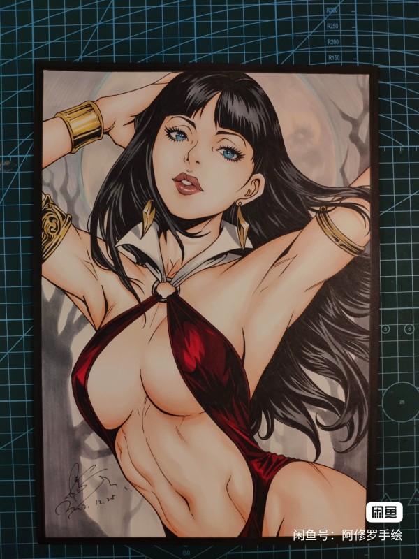Asura's Vampirella Hot Sexy Hand drawing with marker