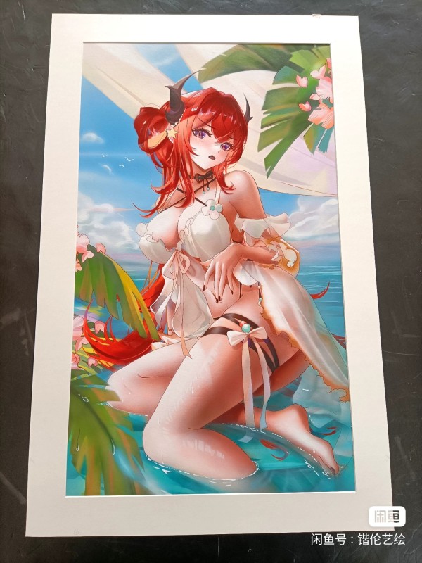 KaiLun's Arknights Surtr Hot Sexy Hand drawing with Acrylic Paint