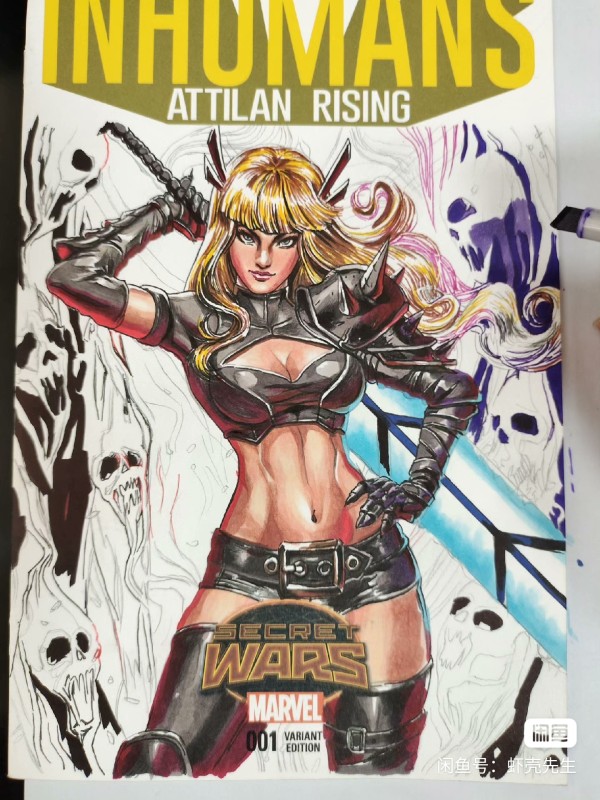 XiaKe's Marvel Magik Illyana Rasputine Hot Sexy Hand drawing with marker