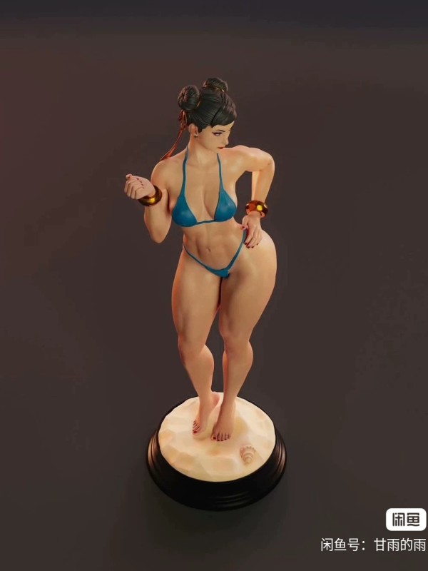 GK GANYU's STREET FIGHTER 6 Chun-Li Bikini Hot Sexy Master Painting 1/7 Statue