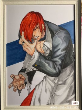 Honest's The King Of Fighters 97 Iori Yagami Hand drawing with marker