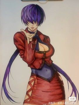 Honest's The King Of Fighters 97 Shermie Hot Sexy Hand drawing with marker