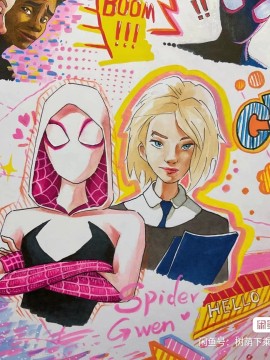 Chengliang's DC Spider-Man：Into the Spider-Verse Hand drawing with marker