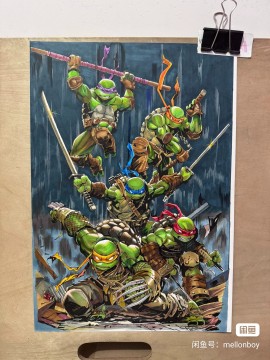 Mellonboy's Teenage Mutant Ninja Turtles Hand drawing with marker