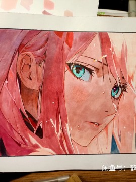 HeWanglan's DARLING in the FRANXX 002 Hot Sexy Hand drawing with marker