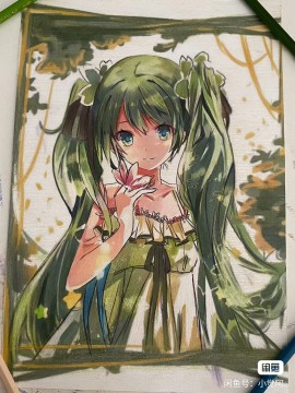 XiaoJue's Hatsune Miku Hot Sexy Hand drawing with colored pencil