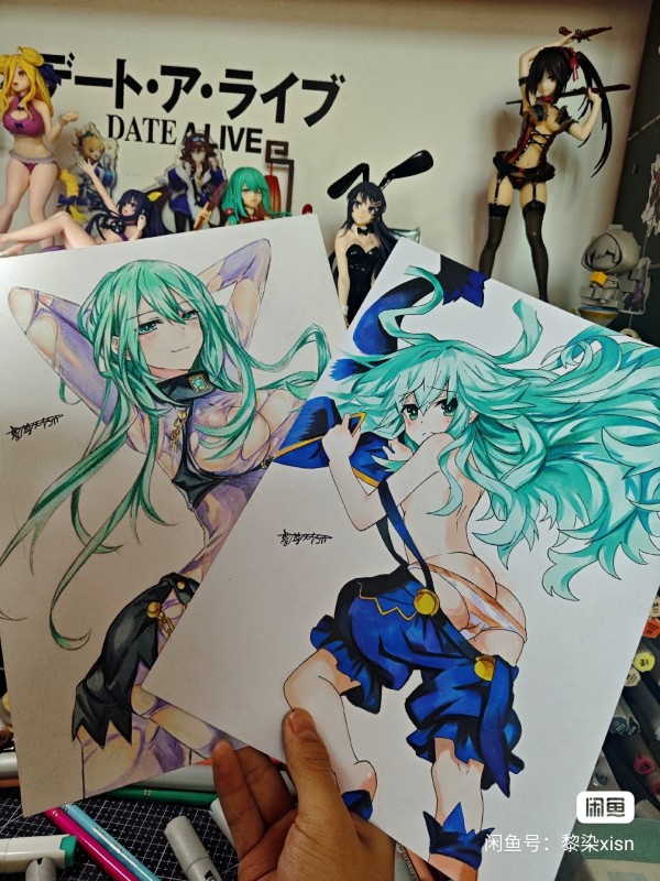 Liranxi's DATE A LIVE Kyōno Natsumi Hot Sexy Hand drawing with colored pencil