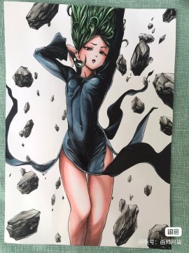 Seven's ONE PUNCH-MAN Tatsumaki Hot Sexy Hand drawing with marker