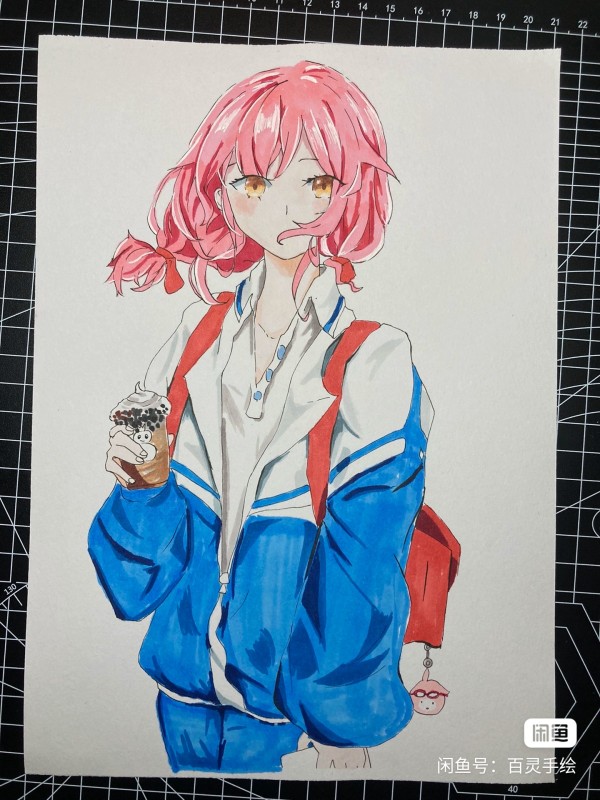 BaiLing's Japanese anime girls Hot Sexy Hand drawing with marker