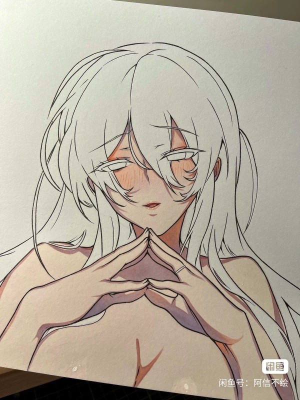 Xing's The Shy Snow Woman and the Cursed Ring Yuki Onna Yukino Hot Sexy Hand drawing with marker 2