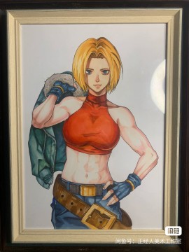 Honest's The King Of Fighters 97 Blue Mary Hot Sexy Hand drawing with marker