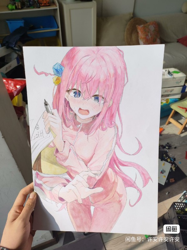 Xu-An's Japanese anime girl Hot Sexy Hand drawing with marker