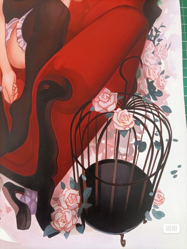 KaiLun's EVA Asuka Langley Soryu Hot Sexy Hand drawing with Acrylic Paint 2