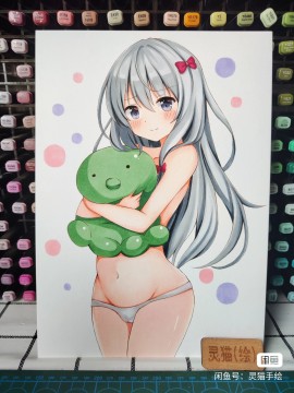 Civet's Eromanga Sensei Izumi Sagiri Hot Sexy Hand drawing with marker