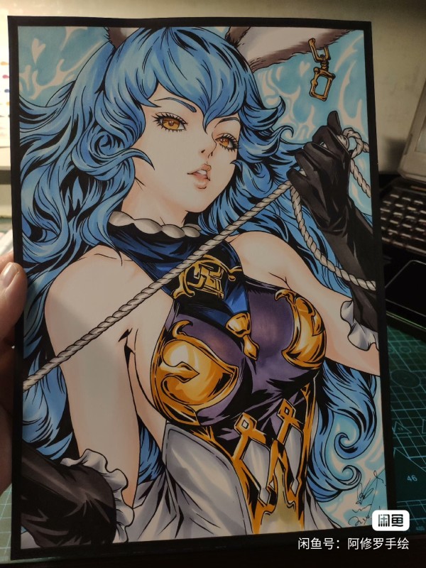 Asura's GRANBLUE FANTASY Ferry Hot Sexy Hand drawing with marker