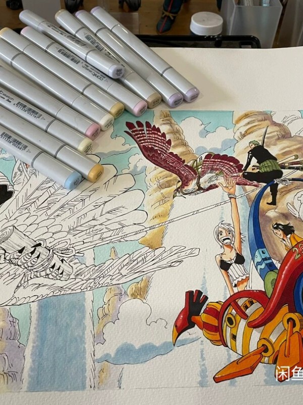 Manbo's ONE PIECE HUGE Family Portrait Hand drawing with marker