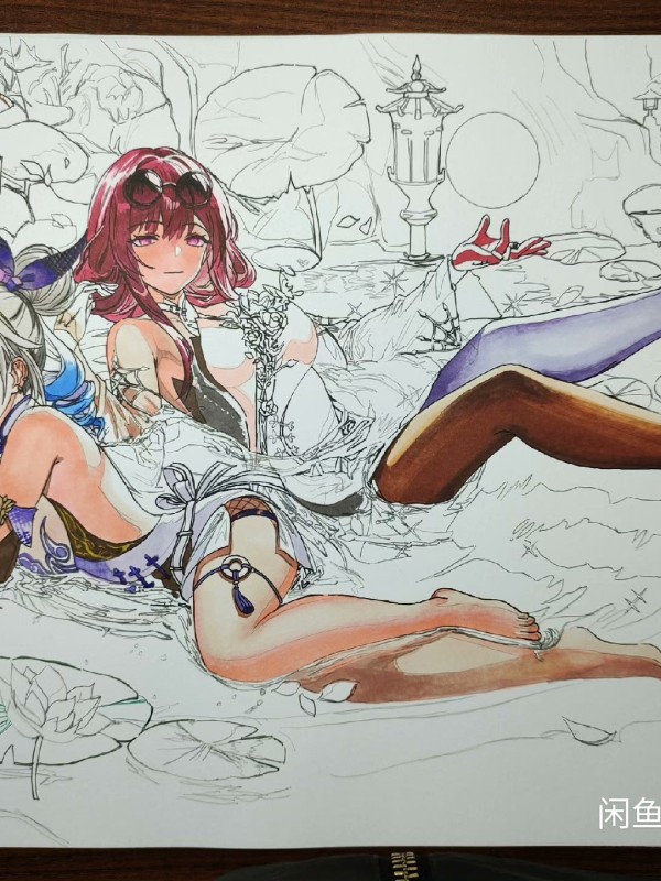 XiaKe's Honkai: Star Rail Silver Wolf and Kafka Hot Sexy Hand drawing with marker