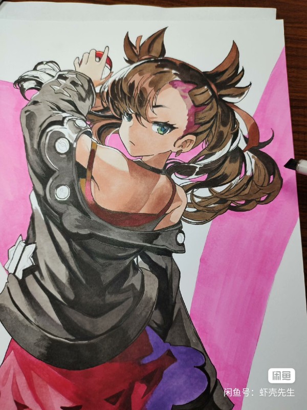 XiaKe's Pokemon Marnie Hot Sexy Hand drawing with marker