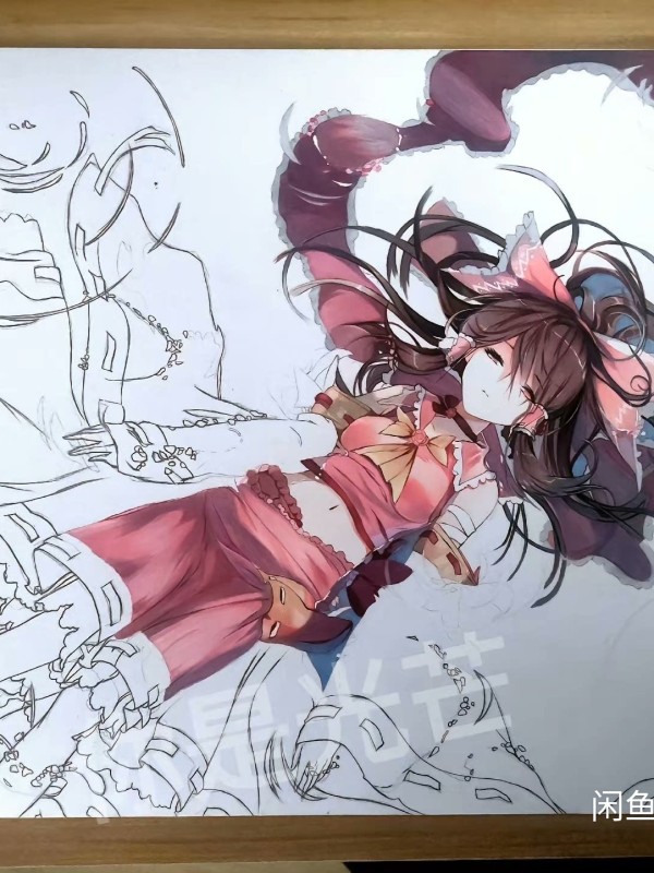 Shine's Oriental Project Hakurei Reimu Hot Sexy Hand drawing with marker