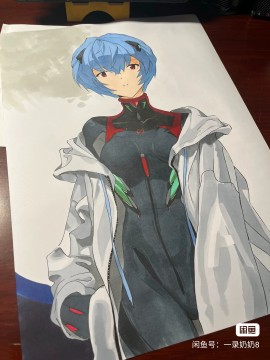 YiLu's A3 EVA Ayanami Rei Hot Sexy Hand drawing with marker