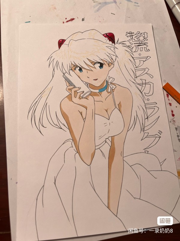 YiLu's EVA Asuka Langley Soryu Hot Sexy Hand drawing with marker