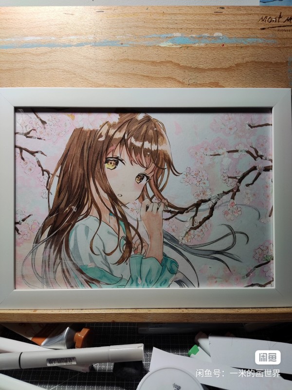1m's Japanese anime girls Hot Sexy Hand drawing with marker
