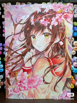 YiDa's Sakura girl Hot Sexy Hand drawing with marker