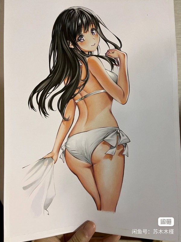 Sumumu's AKEBI'S SAILOR UNIFORM Akebi Komichi in Bikini Hot Sexy Hand drawing with marker