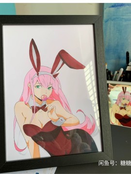 Suger's DARLING in the FRANXX 002 Zero Two Hot Sexy Hand drawing with marker