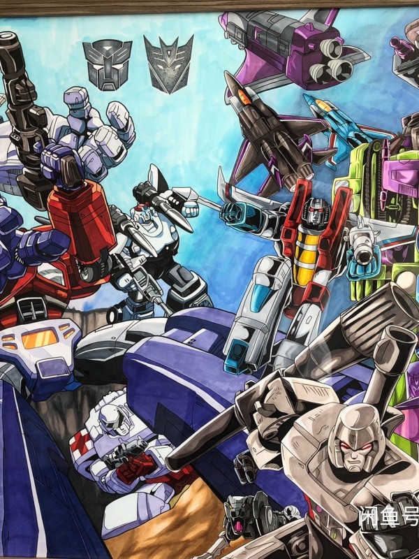 ZhouAzheng's Transformers Family Portrait Hand drawing with marker