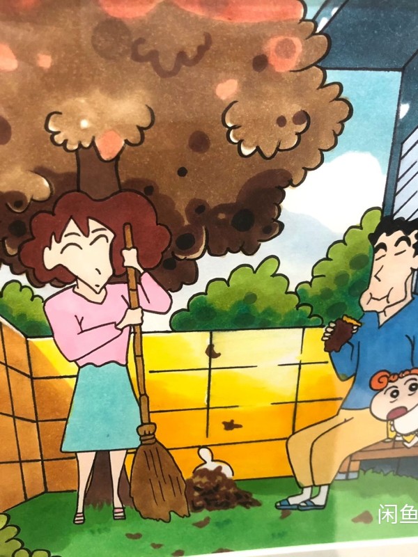 Lester's Crayon Shin-chan four seasons Family Portrait Hand drawing with marker