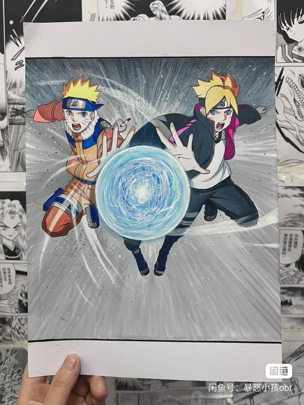 Obt's NARUTO Family Portrait Hand drawing with marker