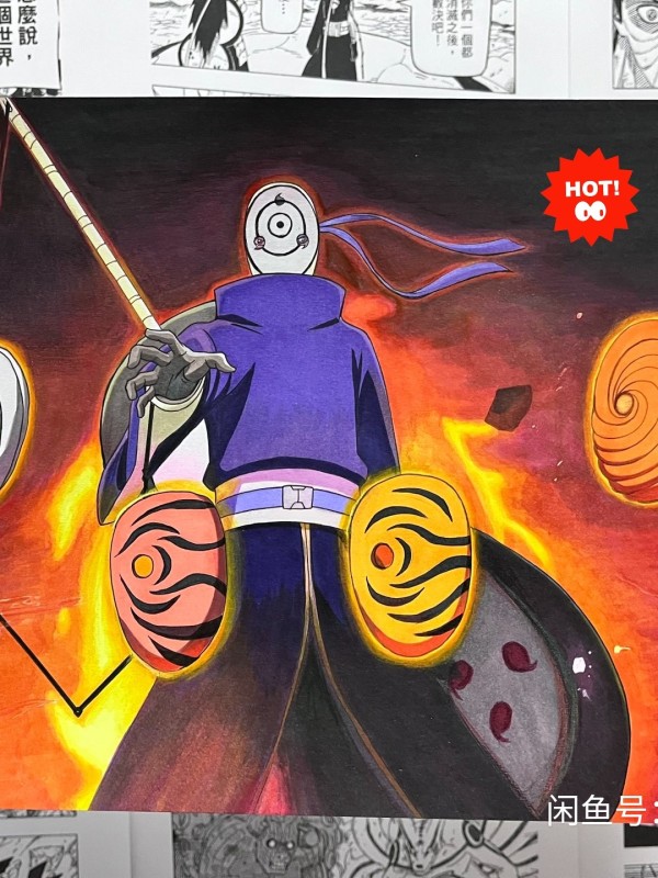 Obt's NARUTO Uchiha Obito Hand drawing with marker