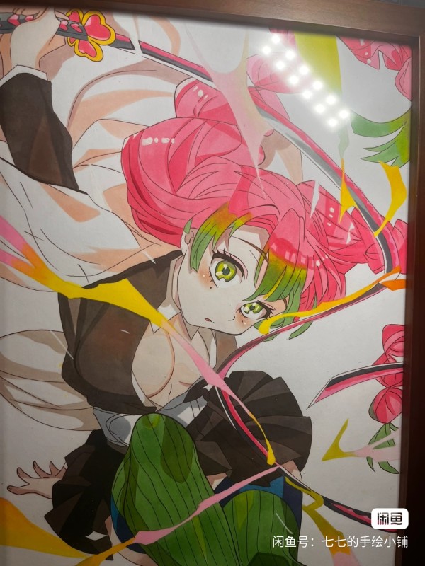 Qiqi's Demon Slayer Kanroji Mitsuri Hot Sexy Hand drawing with marker