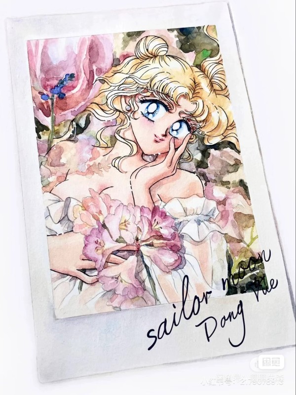 YuanYuan's Sailor Moon Tsukino Usagi Hot Sexy Watercolor Painting 2