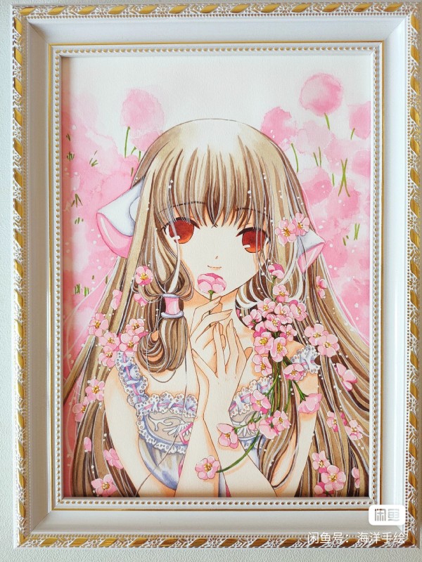 Ocean's Chobits Chi Hot Sexy Watercolor Painting