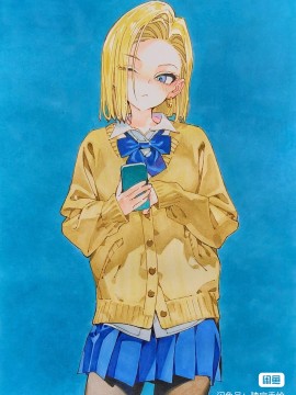 Chabao's Dragon Ball Android 18 Hot Sexy Hand drawing with marker