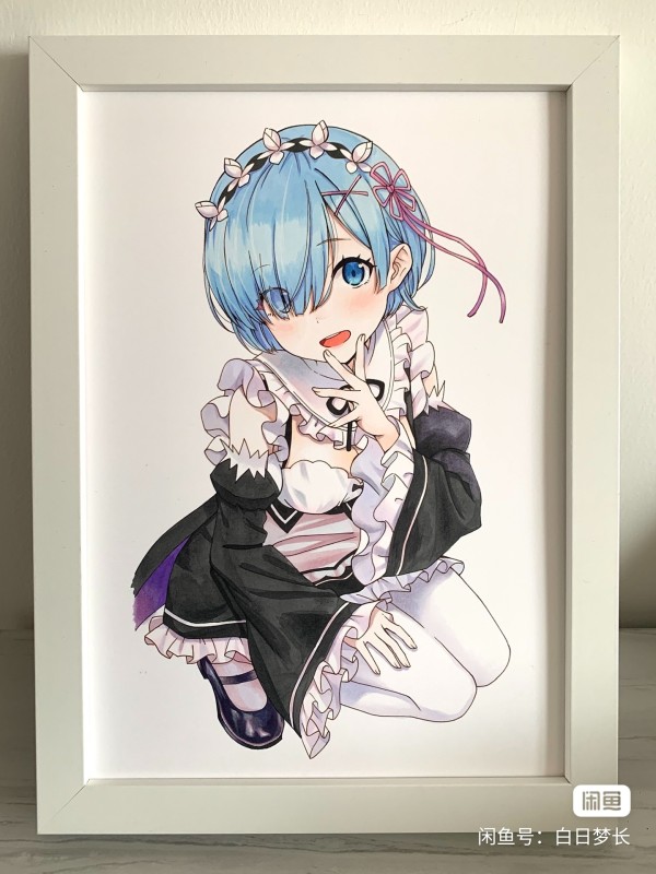 Daydream's Rem Hot Sexy Hand drawing with marker